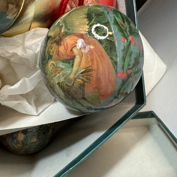 Twelve Glorious Angels Christmas Ornaments Set Vintage By C&F Enterprise 1990 - Picture 3 of 11